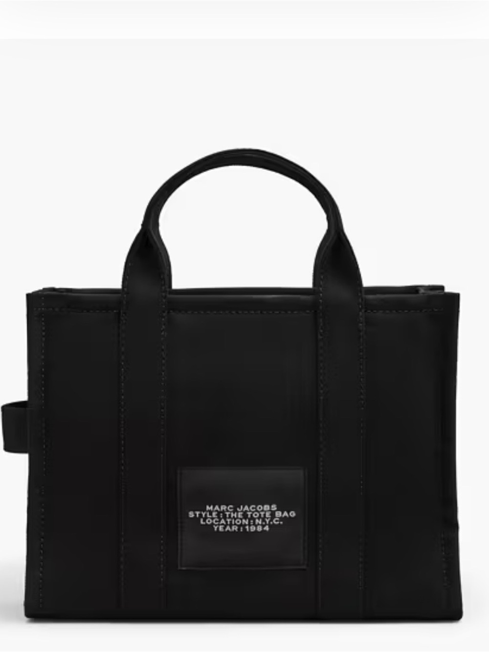Marc Jacobs Black 'The Tote Bag' Messenger Tote Medium with Extra Logo Strap - Picture 16 of 16